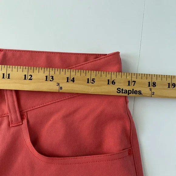 Peter Millar MenPerformance Pants 32x34 CRED‎ Coral Red Slim Fit NWT Golf